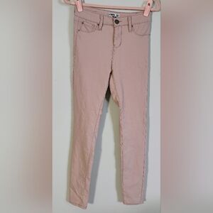 YMI Hyperstretch Skinny Pants Pink Mid Rise Size M